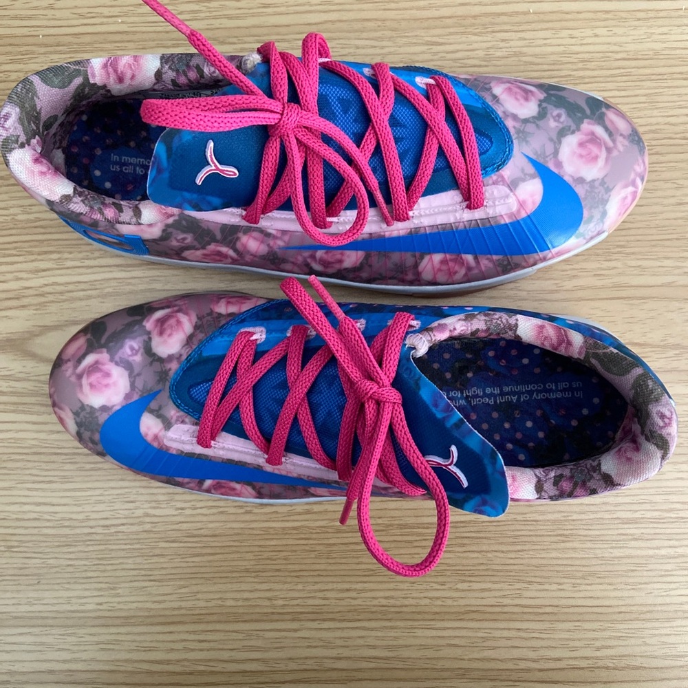 Nike Kd VI 6 Aunt Pearl Sz 5.5Y  599477 602 EUC